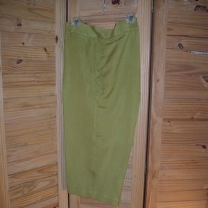 SOFT By Avenue Women Linen Blend Pants Green 18/20
